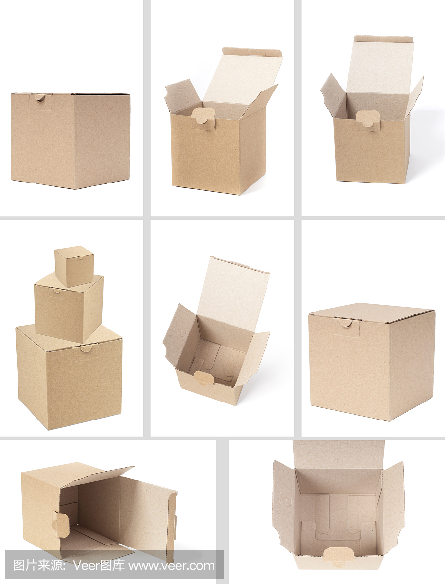 纸箱包装投递,纸板箱堆叠