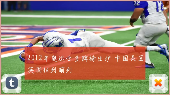 2012年奥运会金牌榜出炉 中国美国英国位列前列